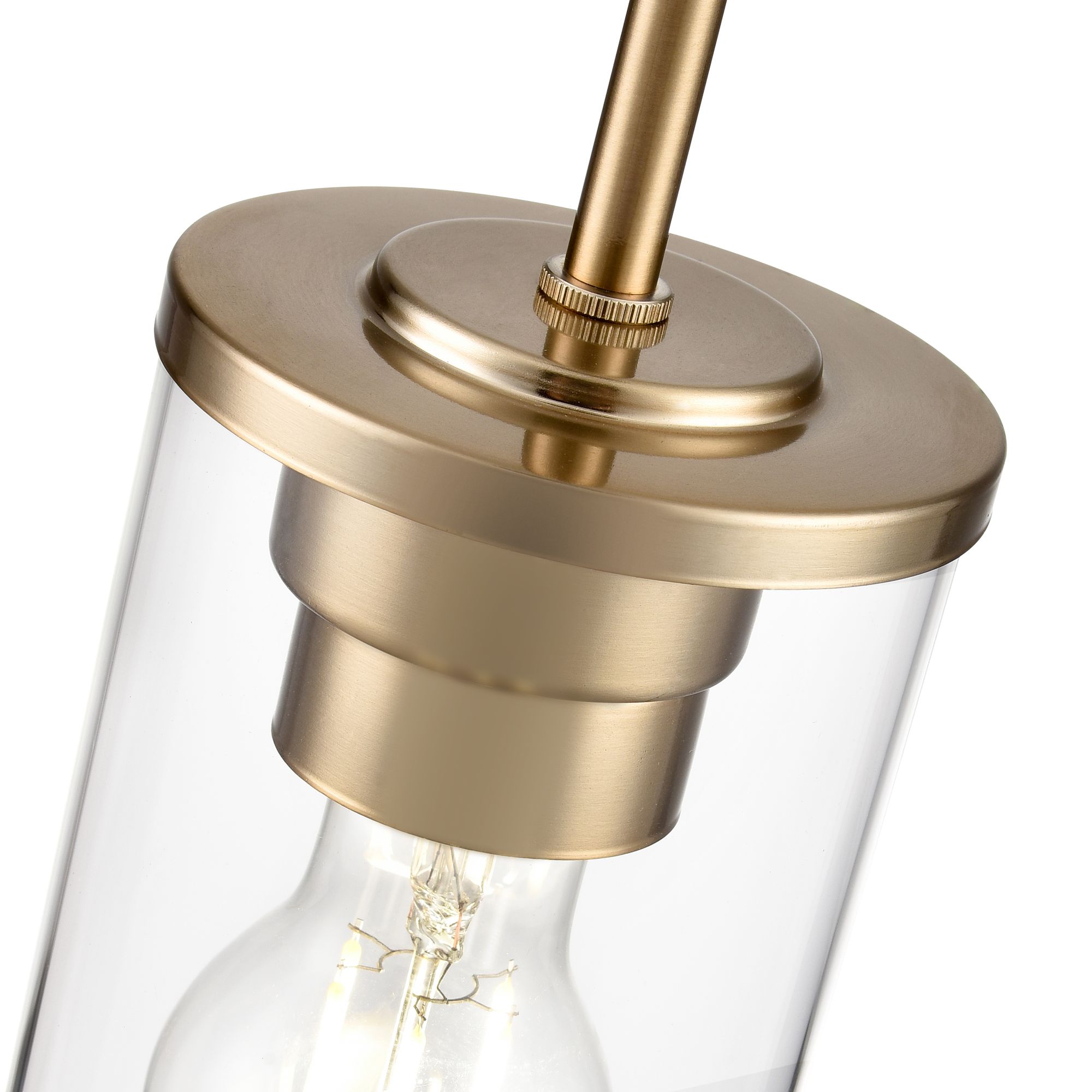 Image 3 Millennium Verlana 1-Light 5" Modern Gold Pendant with Glass Shade more views