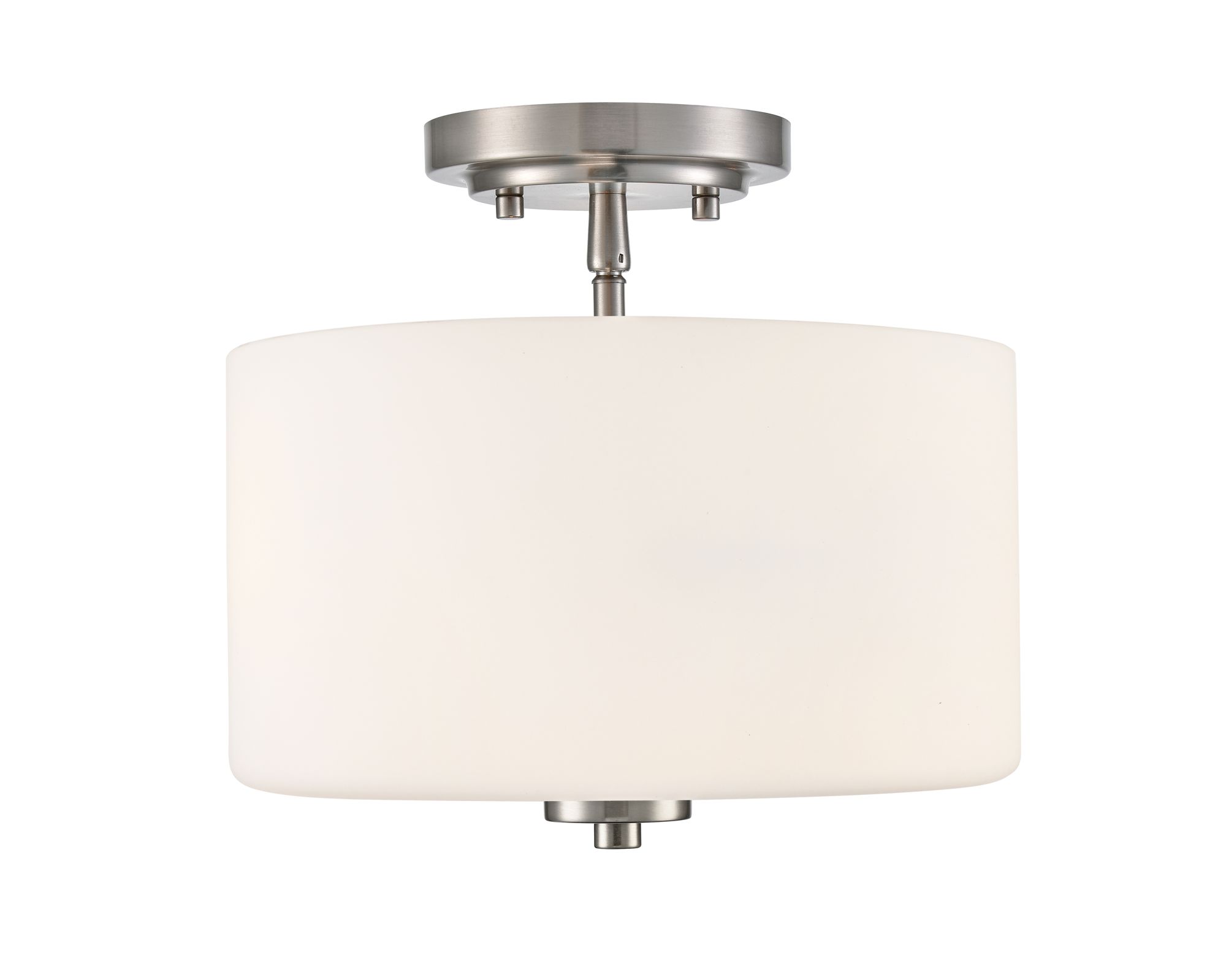 Image 3 Millennium Verlana 11" Brushed Nickel Semi-Flush more views