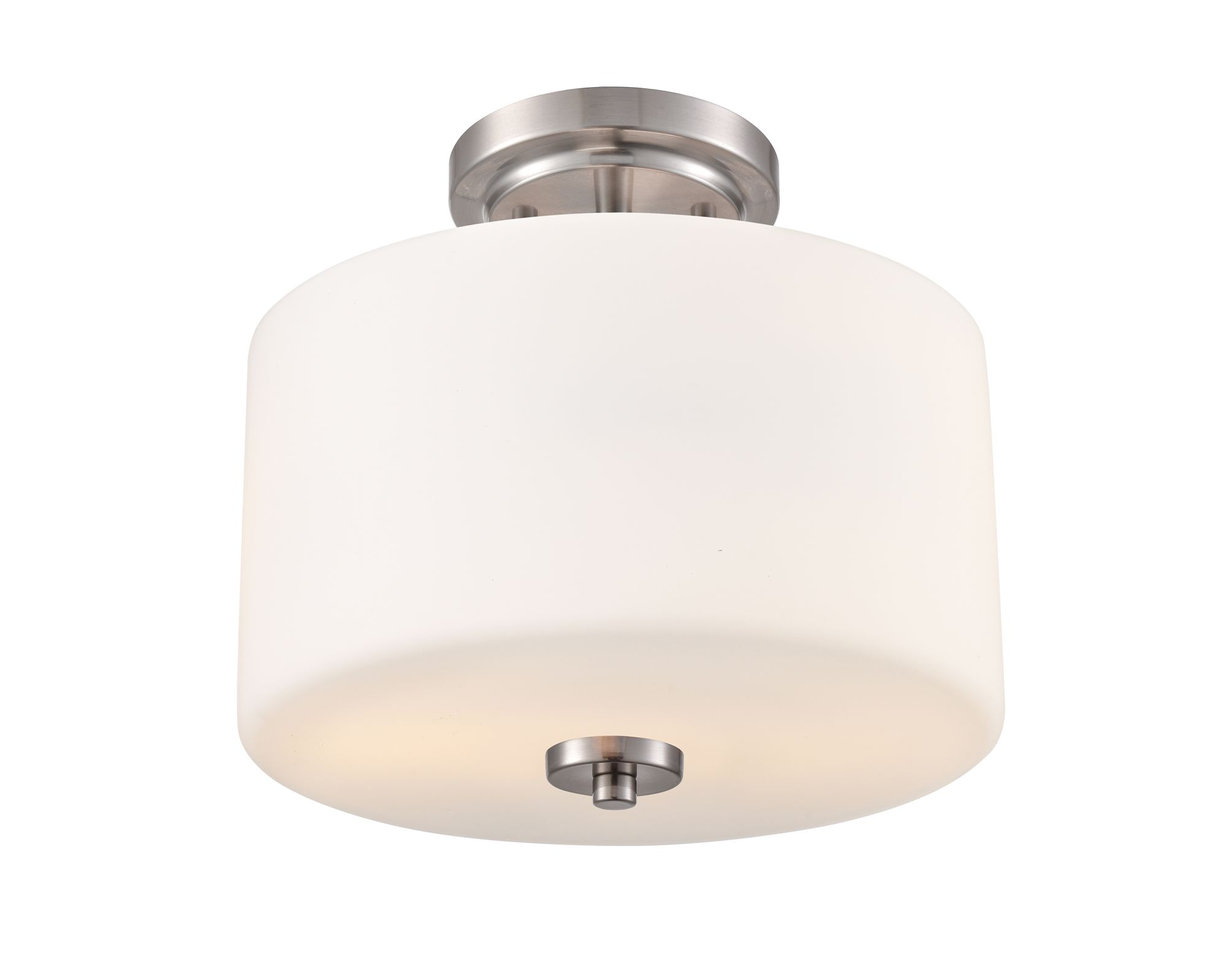 Image 4 Millennium Verlana 11" Brushed Nickel Semi-Flush more views