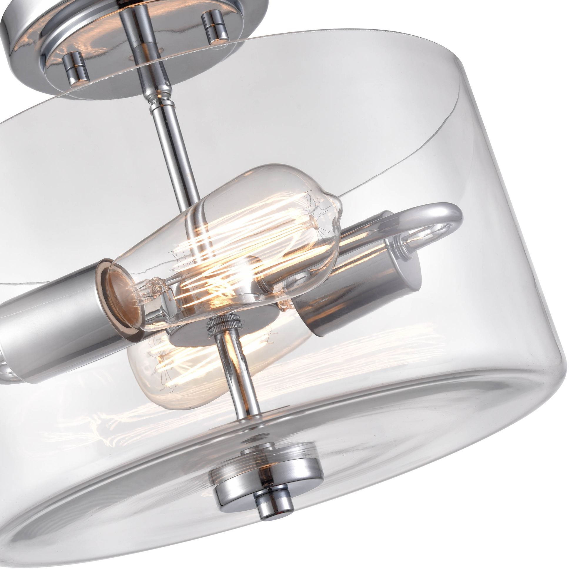 Image 4 Millennium Verlana 11" Chrome Semi-Flush more views