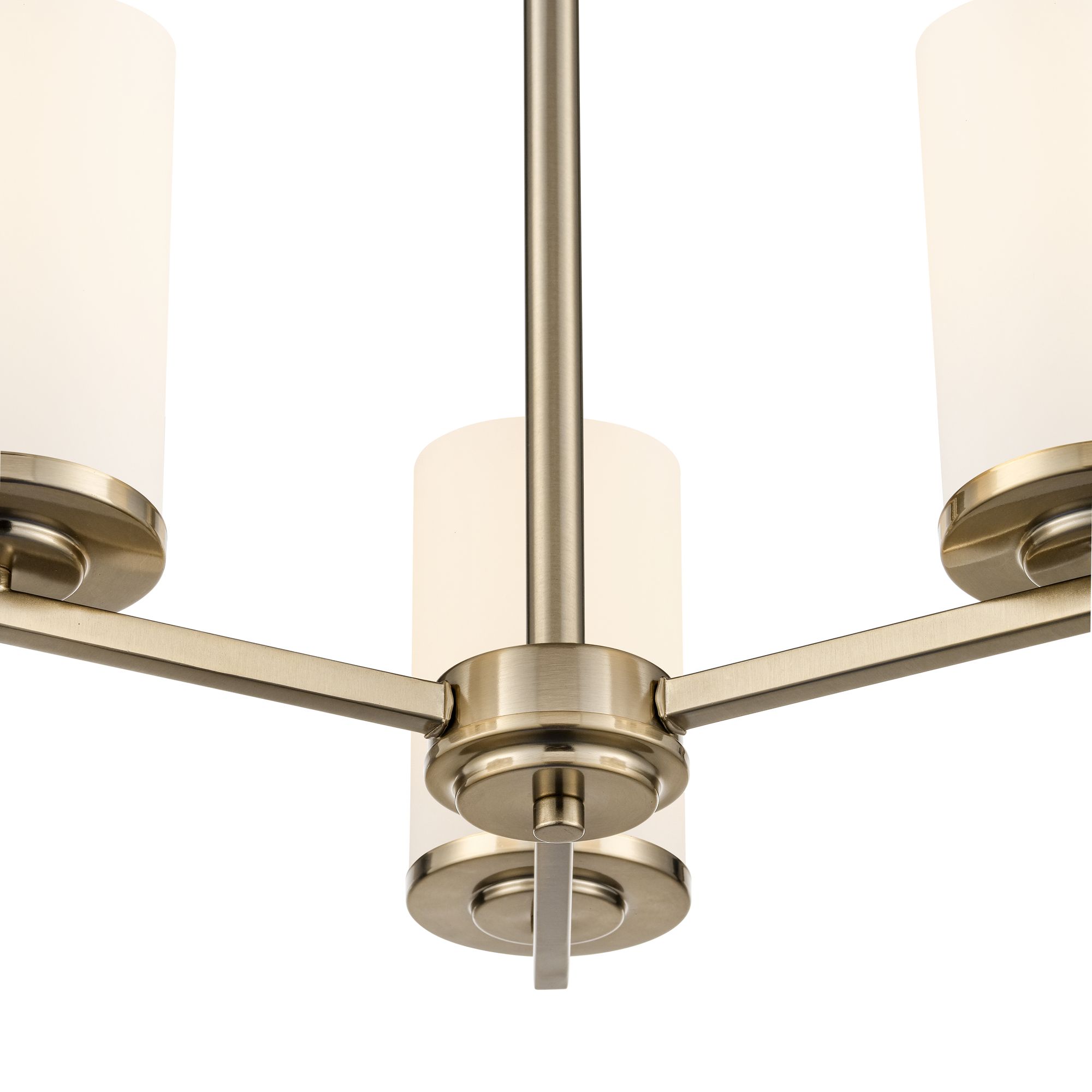 Image 3 Millennium Verlana 3-Light 19" Modern Gold Chandelier with Glass Shade more views