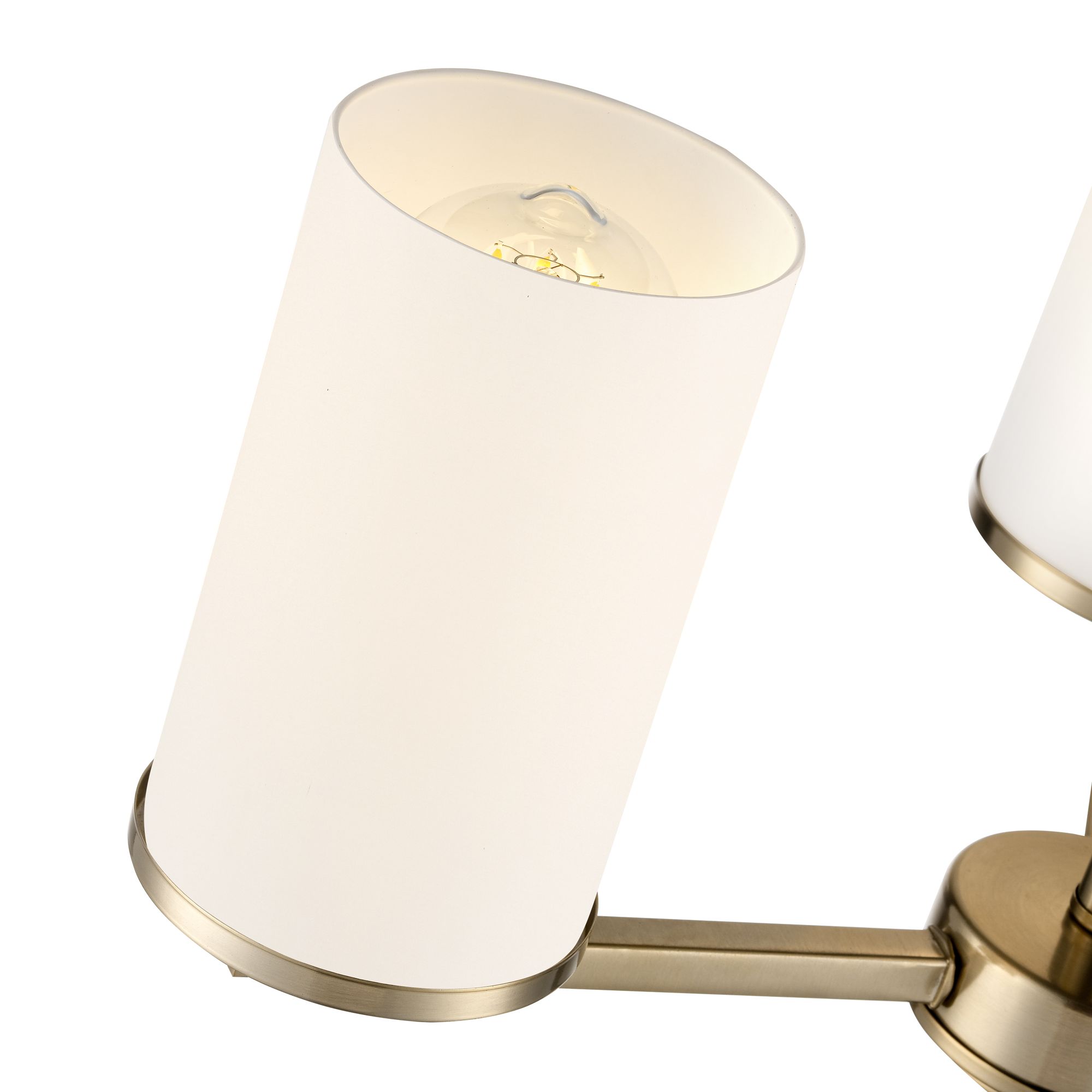 Image 4 Millennium Verlana 3-Light 19" Modern Gold Chandelier with Glass Shade more views