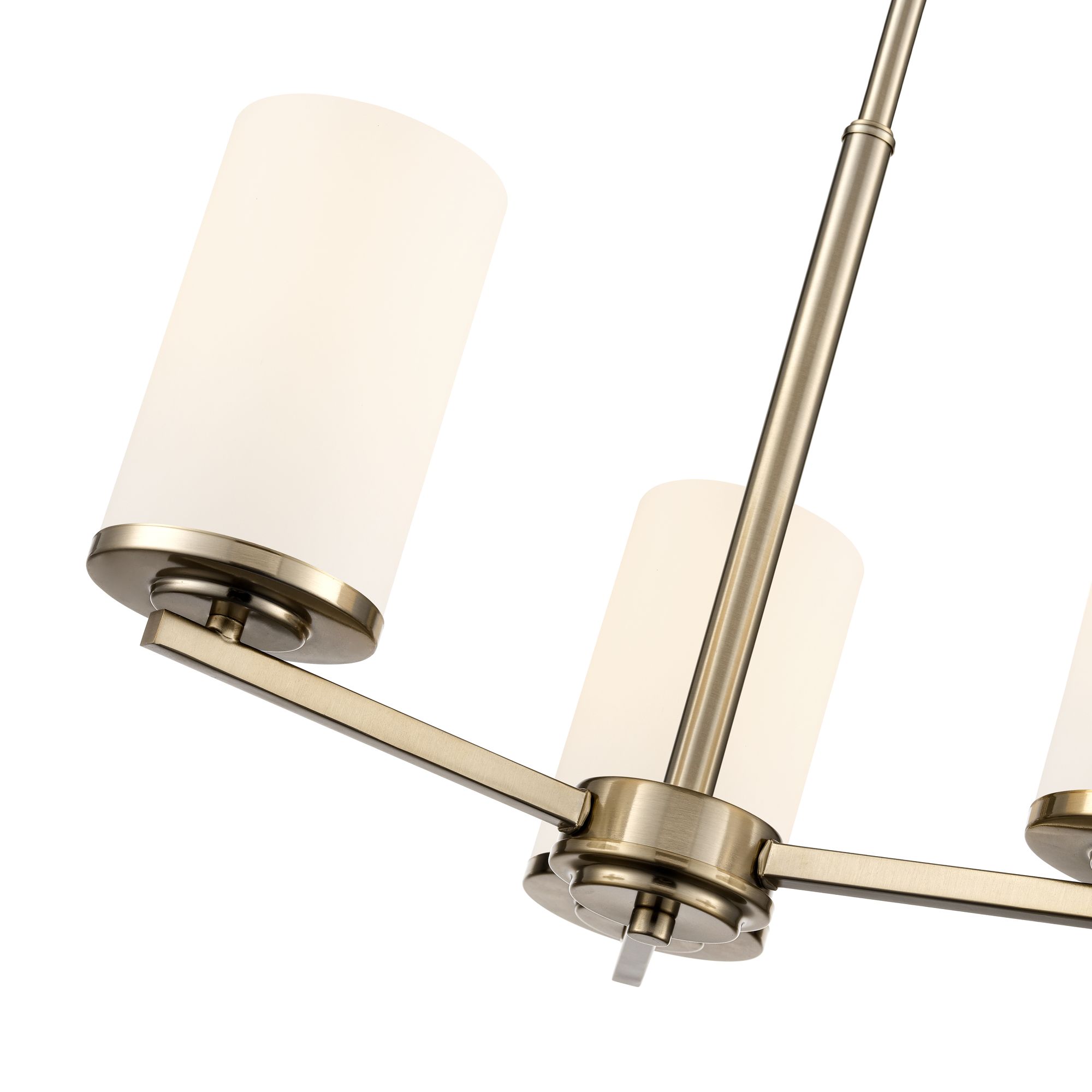 Image 5 Millennium Verlana 3-Light 19" Modern Gold Chandelier with Glass Shade more views
