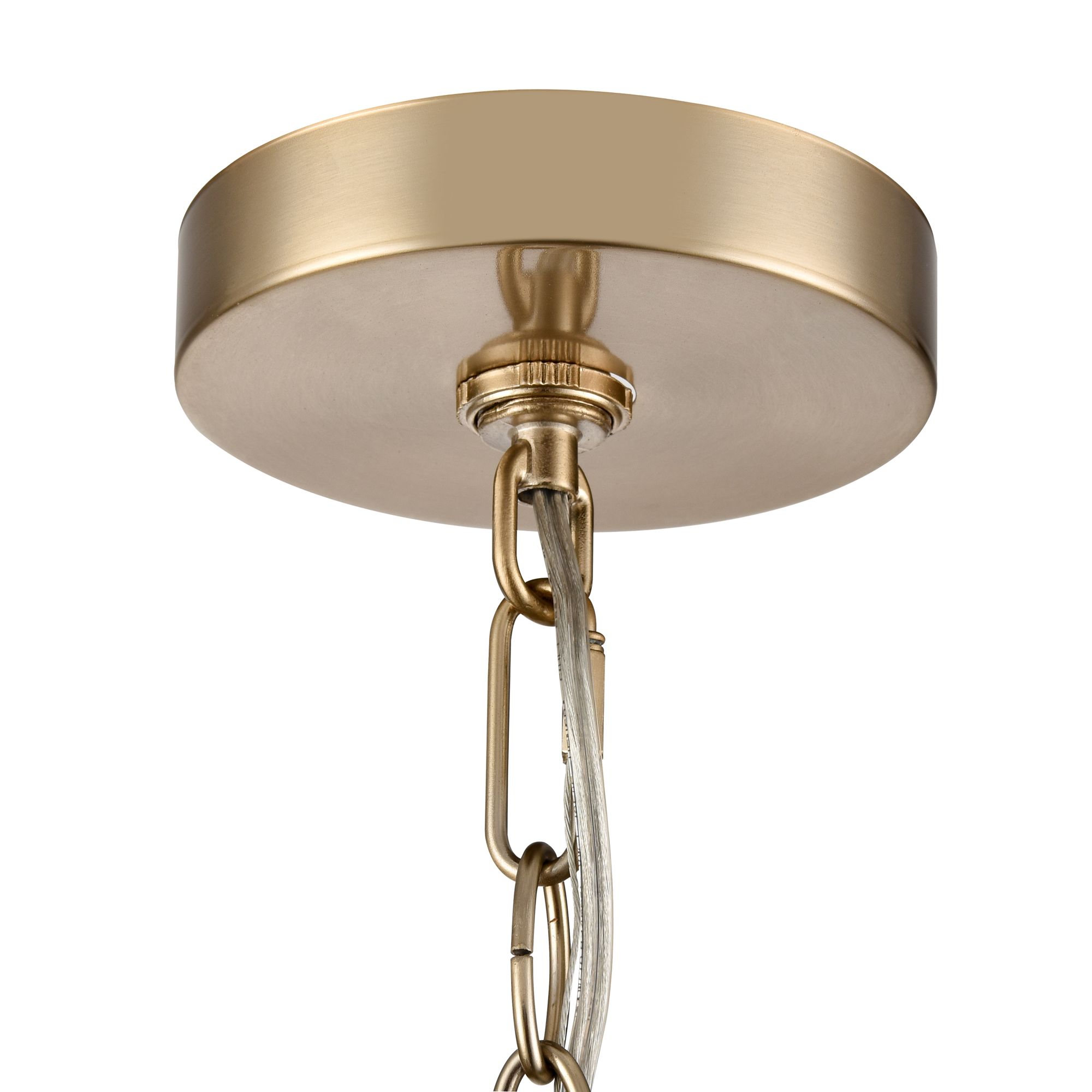 Image 6 Millennium Verlana 3-Light 19" Modern Gold Chandelier with Glass Shade more views