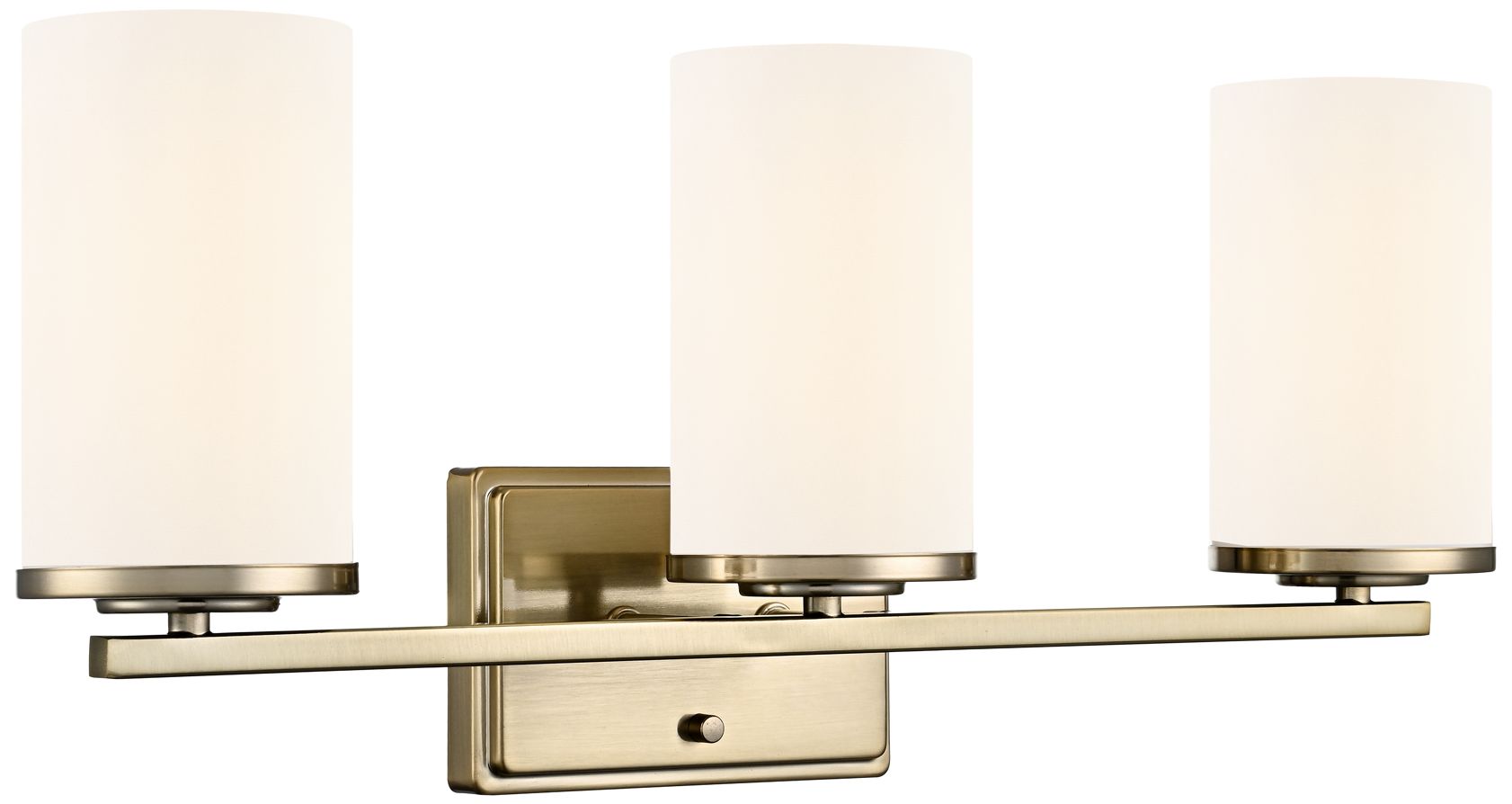 Millennium Verlana 3-Light 22" Modern Gold Vanity Light with Glass Shade