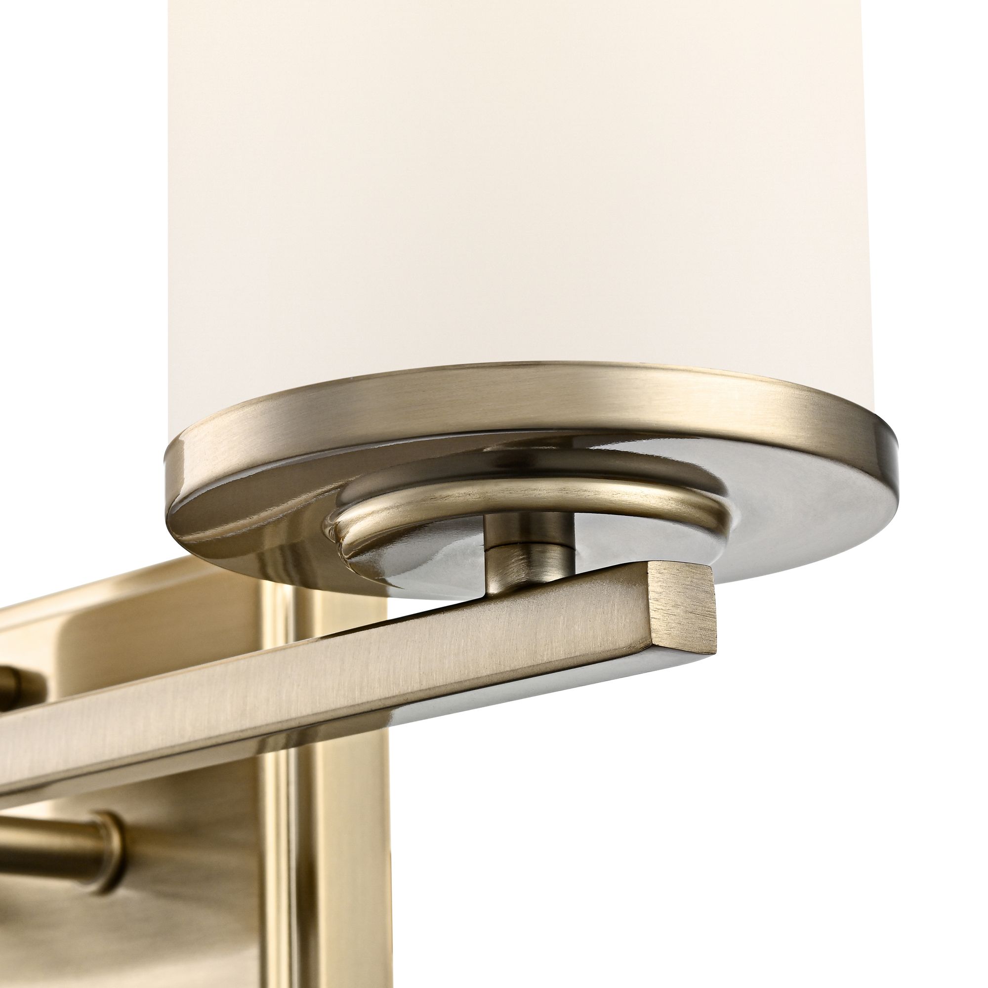 Image 6 Millennium Verlana 3-Light 22" Modern Gold Vanity Light with Glass Shade more views