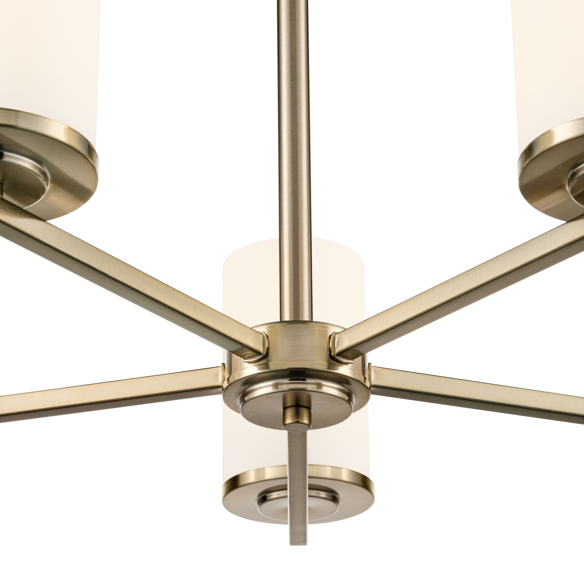 Image 3 Millennium Verlana 5-Light 24" Modern Gold Chandelier with Glass Shade more views