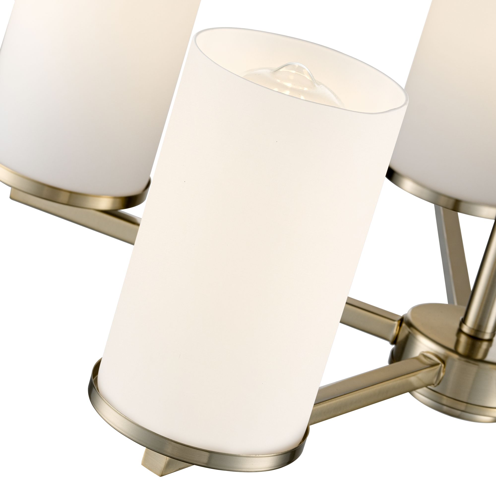 Image 4 Millennium Verlana 5-Light 24" Modern Gold Chandelier with Glass Shade more views