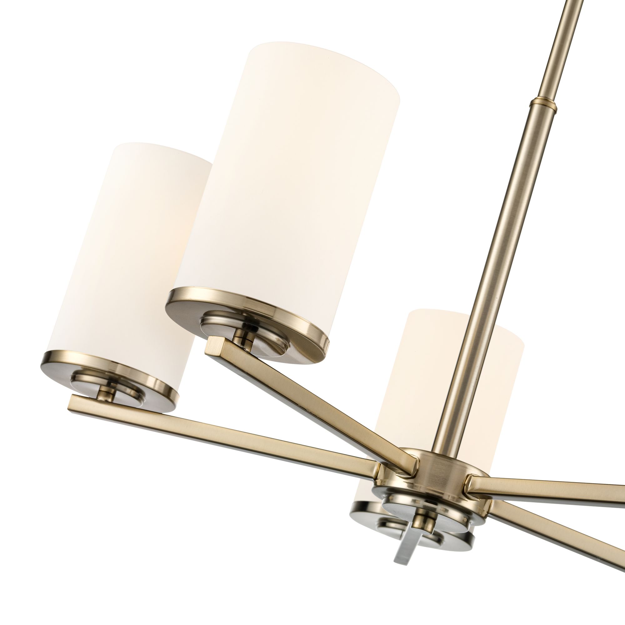 Image 5 Millennium Verlana 5-Light 24" Modern Gold Chandelier with Glass Shade more views