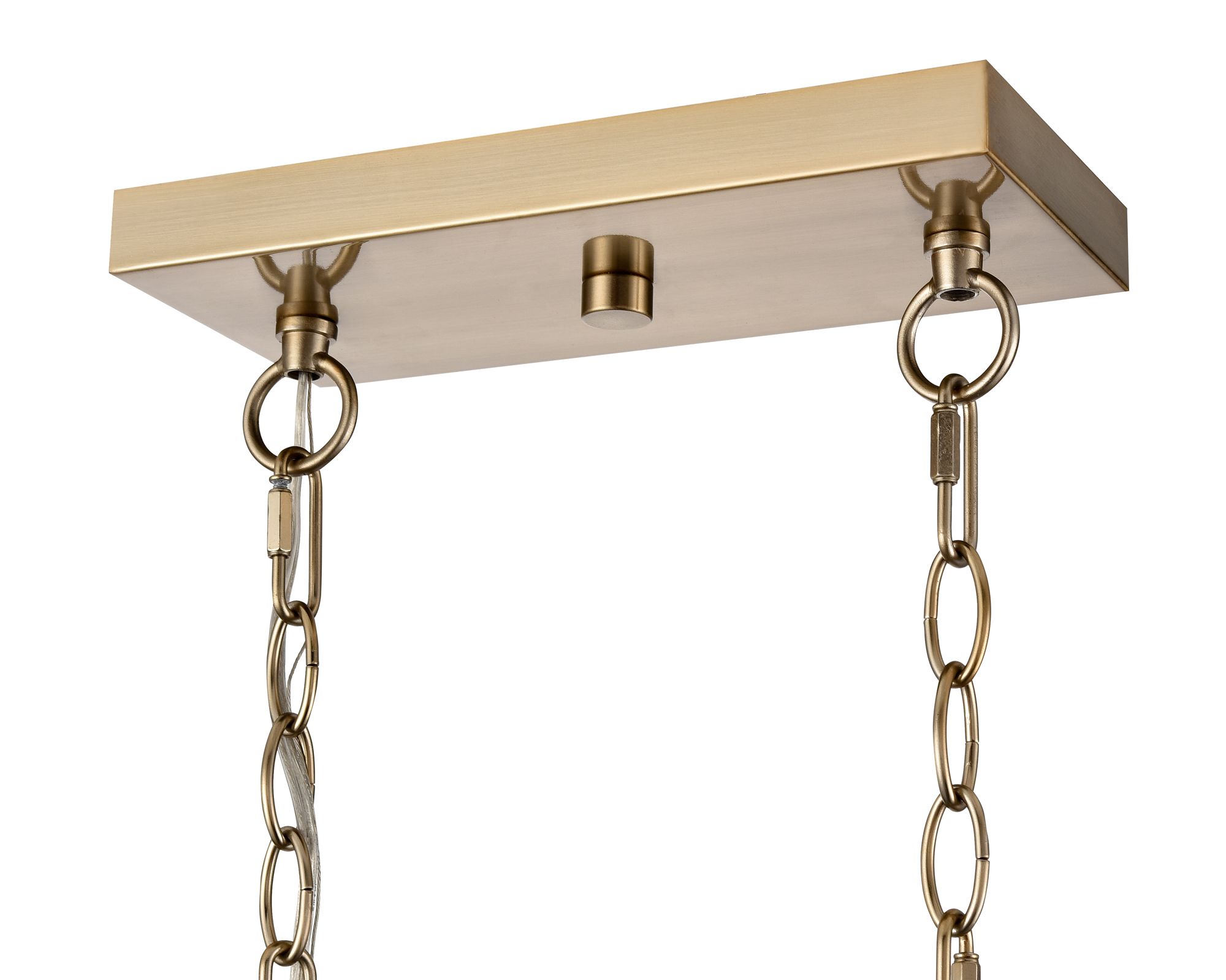 Image 5 Millennium Verlana 5-Light 35" Modern Gold Linear Chandelier with Shade more views