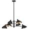 Millennium Warhol Chandelier Ceiling Light Matte Black