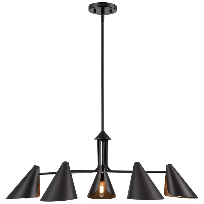 Image 1 Millennium Warhol Chandelier Ceiling Light Matte Black