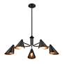 5_Millennium Warhol Chandelier Ceiling Light Matte Black more views