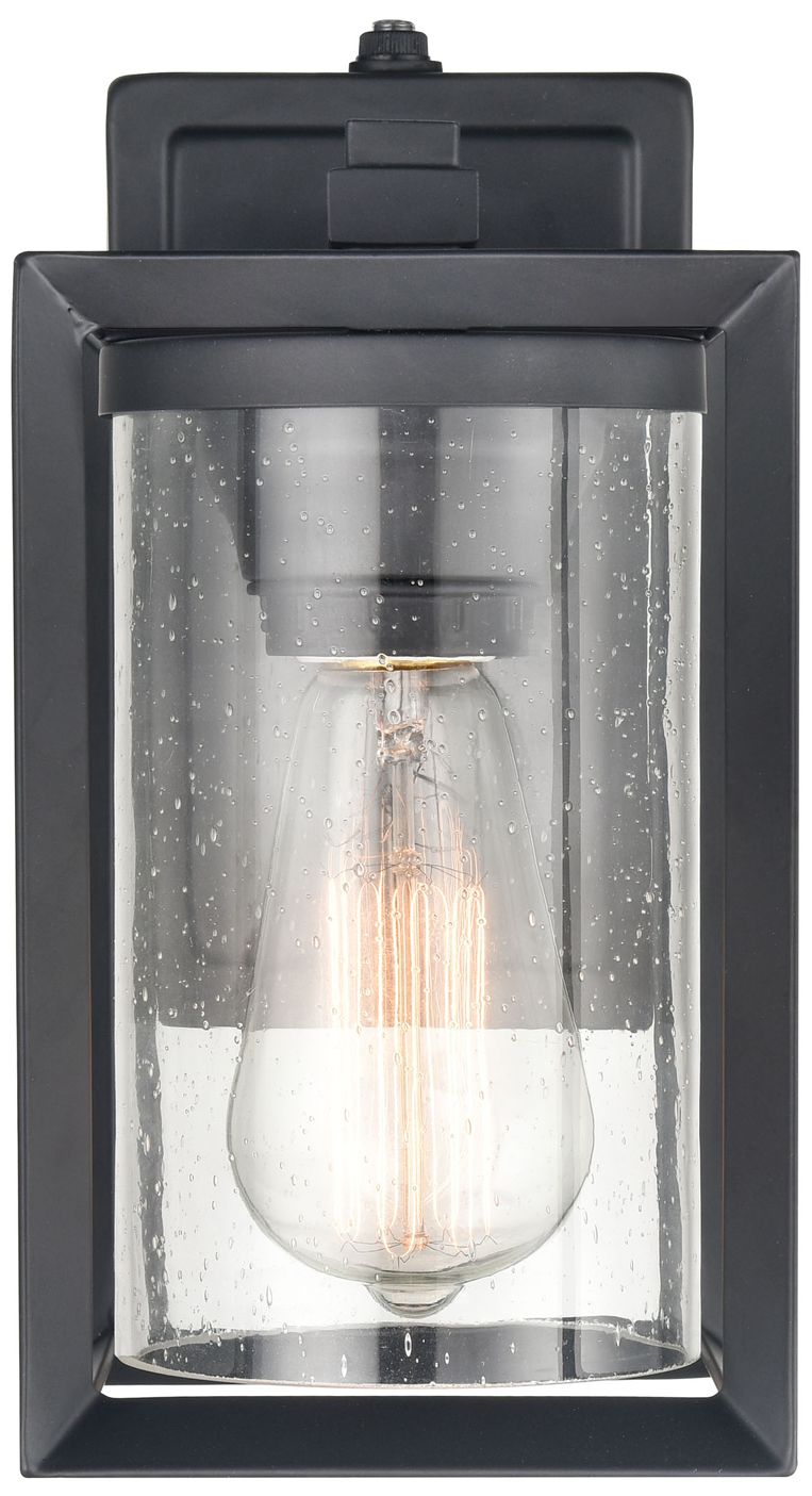 Millennium Wheatland 1-Light 10.13" Powder Coated Black Outdoor Wall Sconce