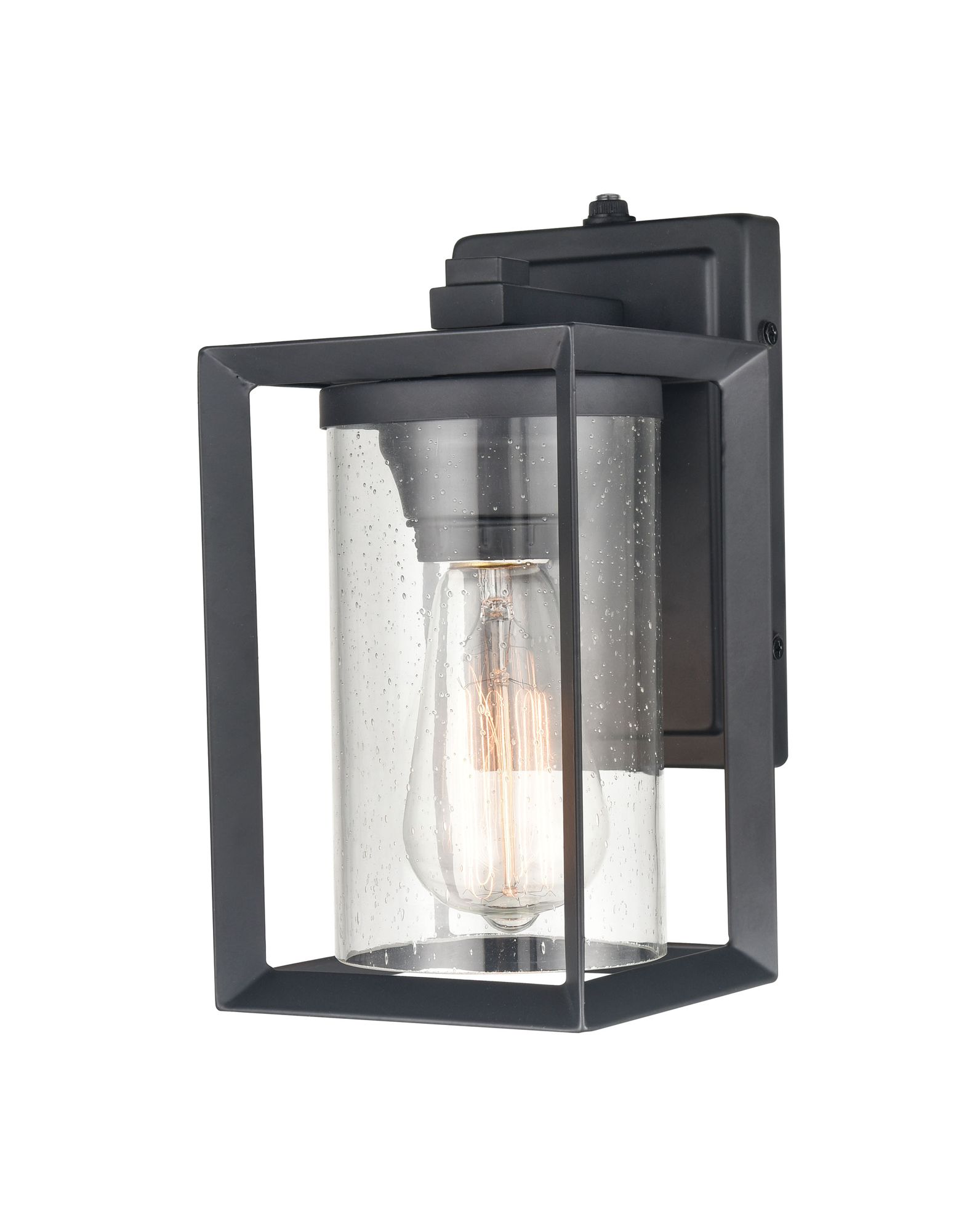 Image 2 Millennium Wheatland 1-Light 10.13" Powder Coated Black Outdoor Wall Sconce more views