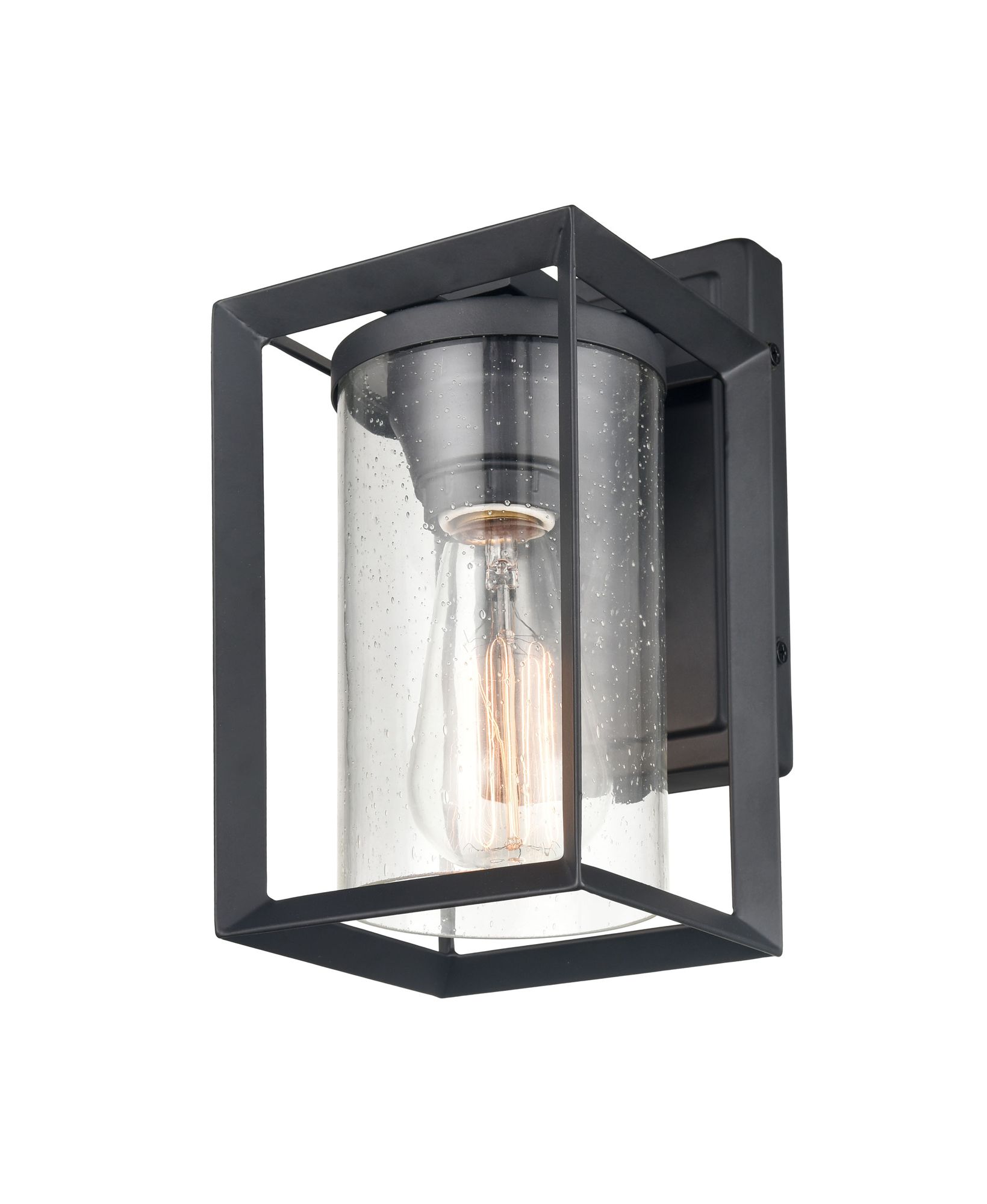 Image 3 Millennium Wheatland 1-Light 10.13" Powder Coated Black Outdoor Wall Sconce more views