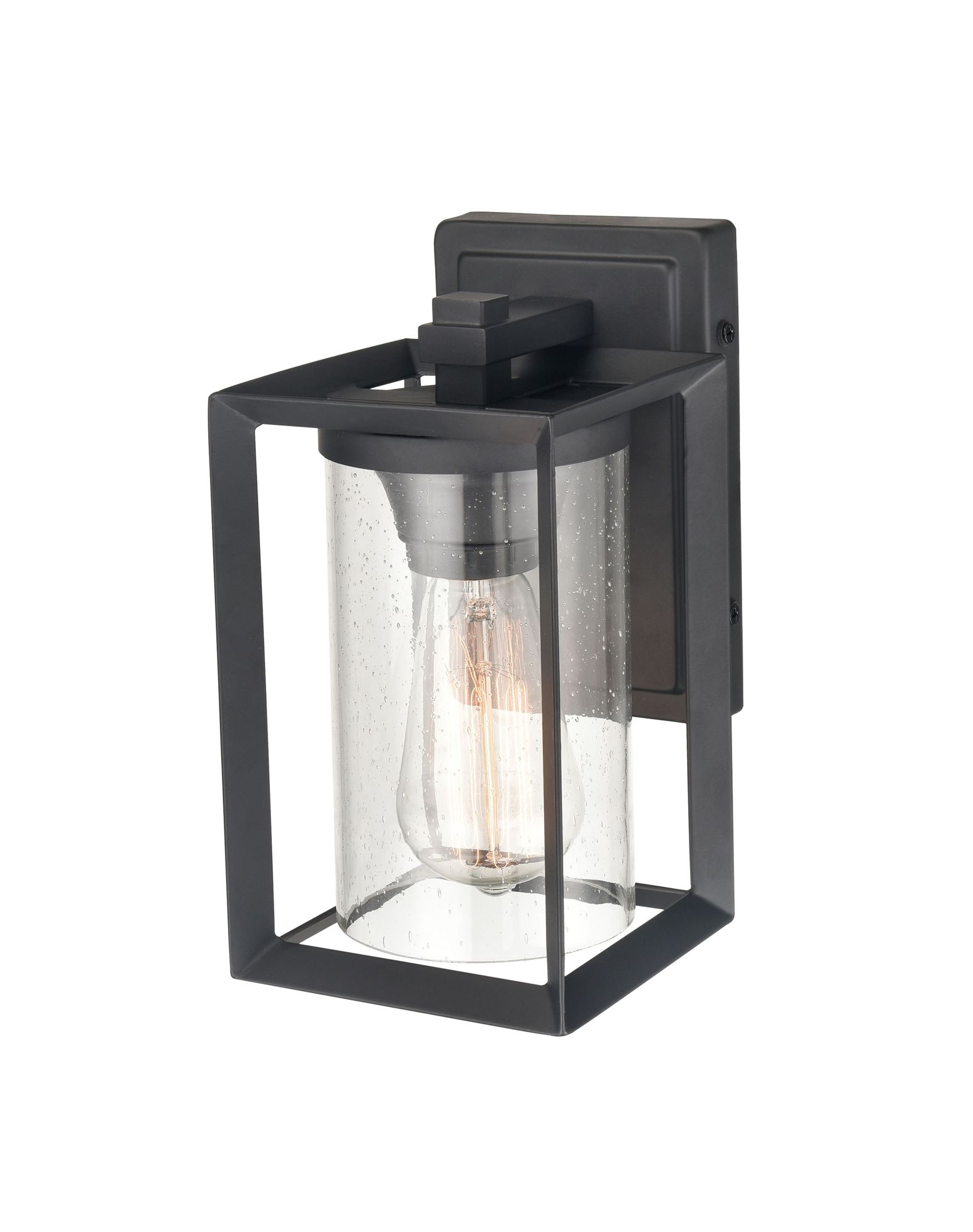 Image 4 Millennium Wheatland 1-Light 10.13" Powder Coated Black Outdoor Wall Sconce more views