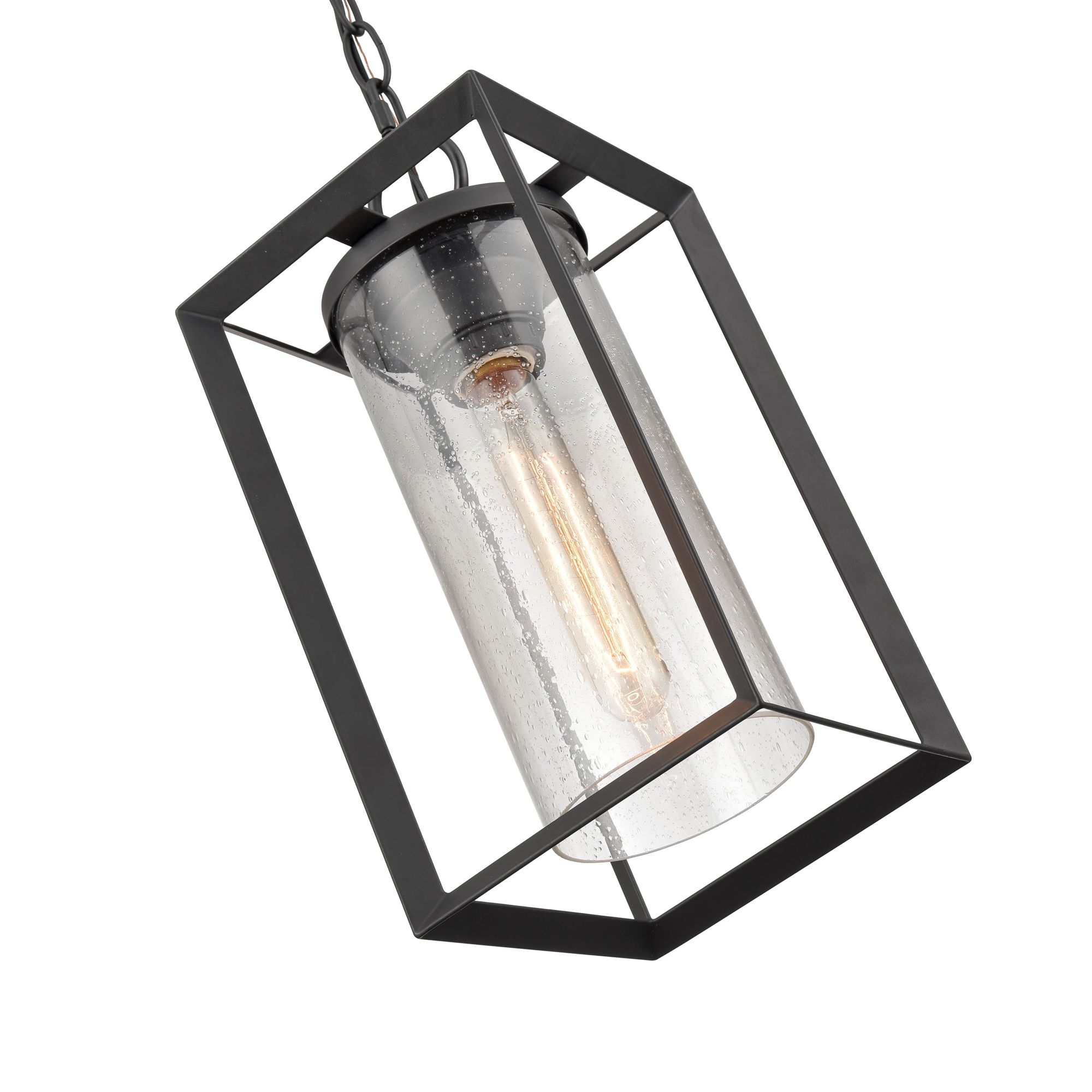 Image 2 Millennium Wheatland 1-Lt 13.5" Powder Coated Black Outdoor Hanging Lantern more views