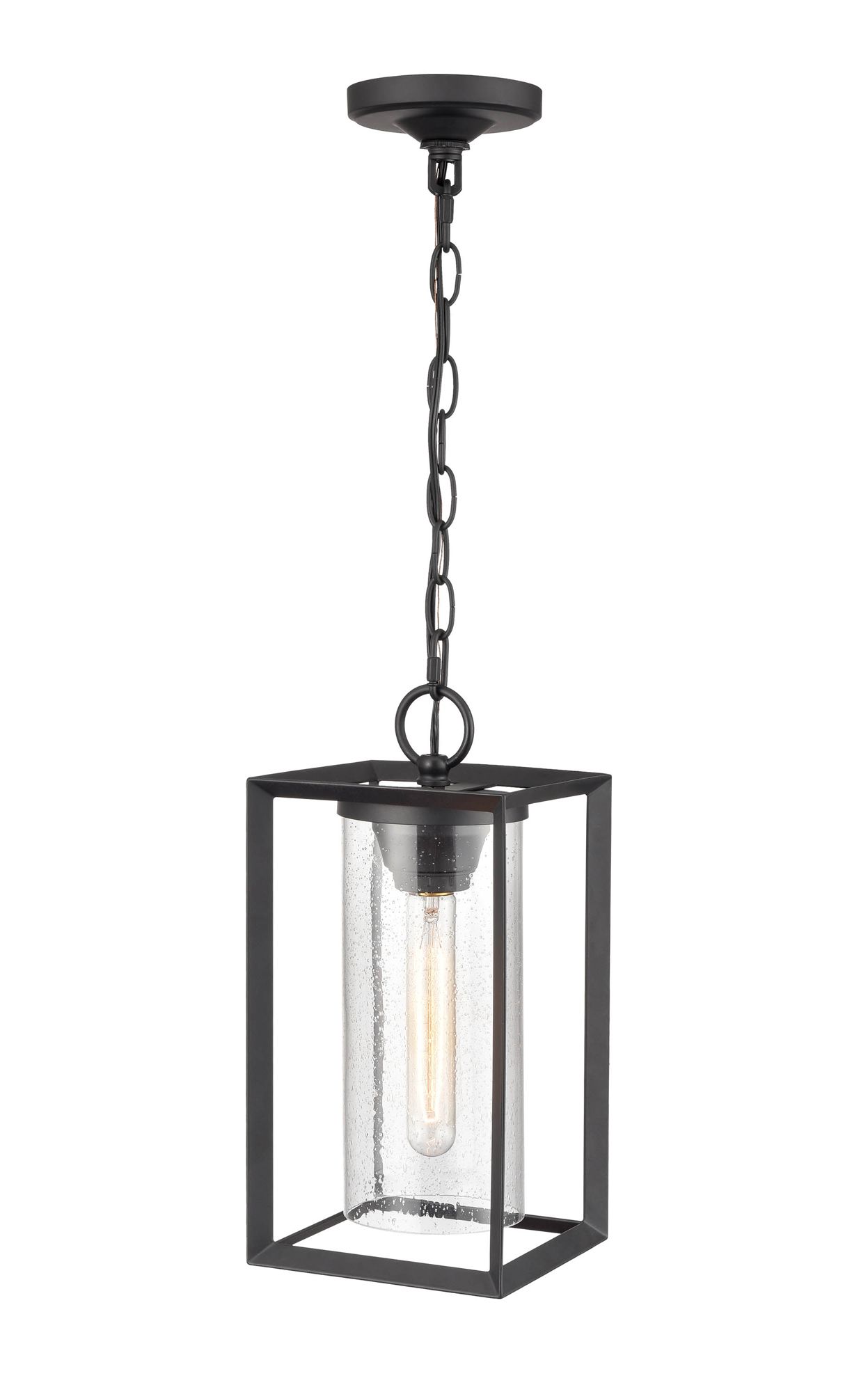 Image 3 Millennium Wheatland 1-Lt 13.5" Powder Coated Black Outdoor Hanging Lantern more views