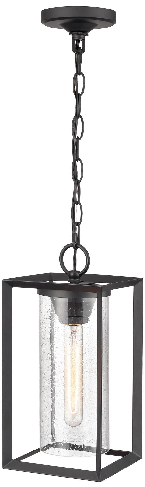 Image 4 Millennium Wheatland 1-Lt 13.5" Powder Coated Black Outdoor Hanging Lantern more views