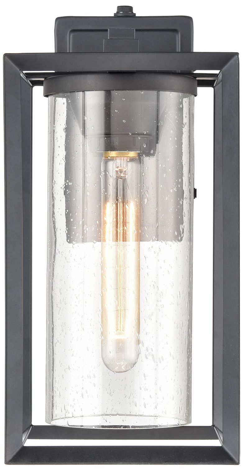 Millennium Wheatland 13" Powder Coated Black Outdoor Wall Sconce