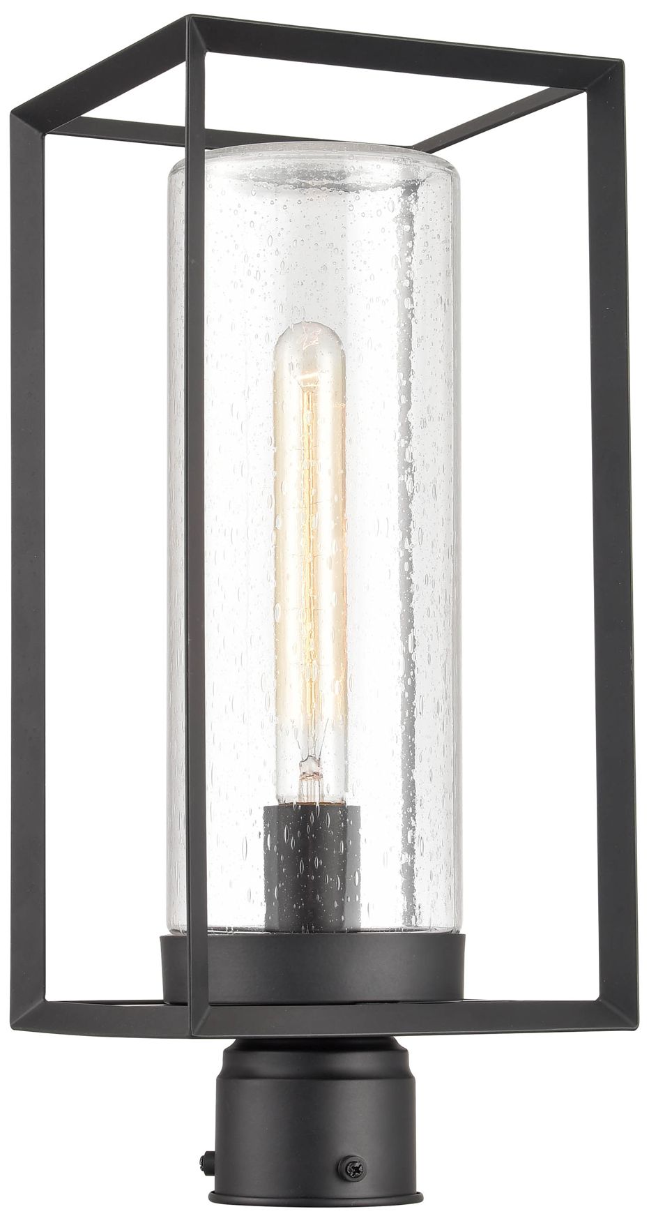 Millennium Wheatland 17.63" Powder Coated Black Outdoor Post Lantern