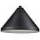 Millennium Wide Cone Satin Black