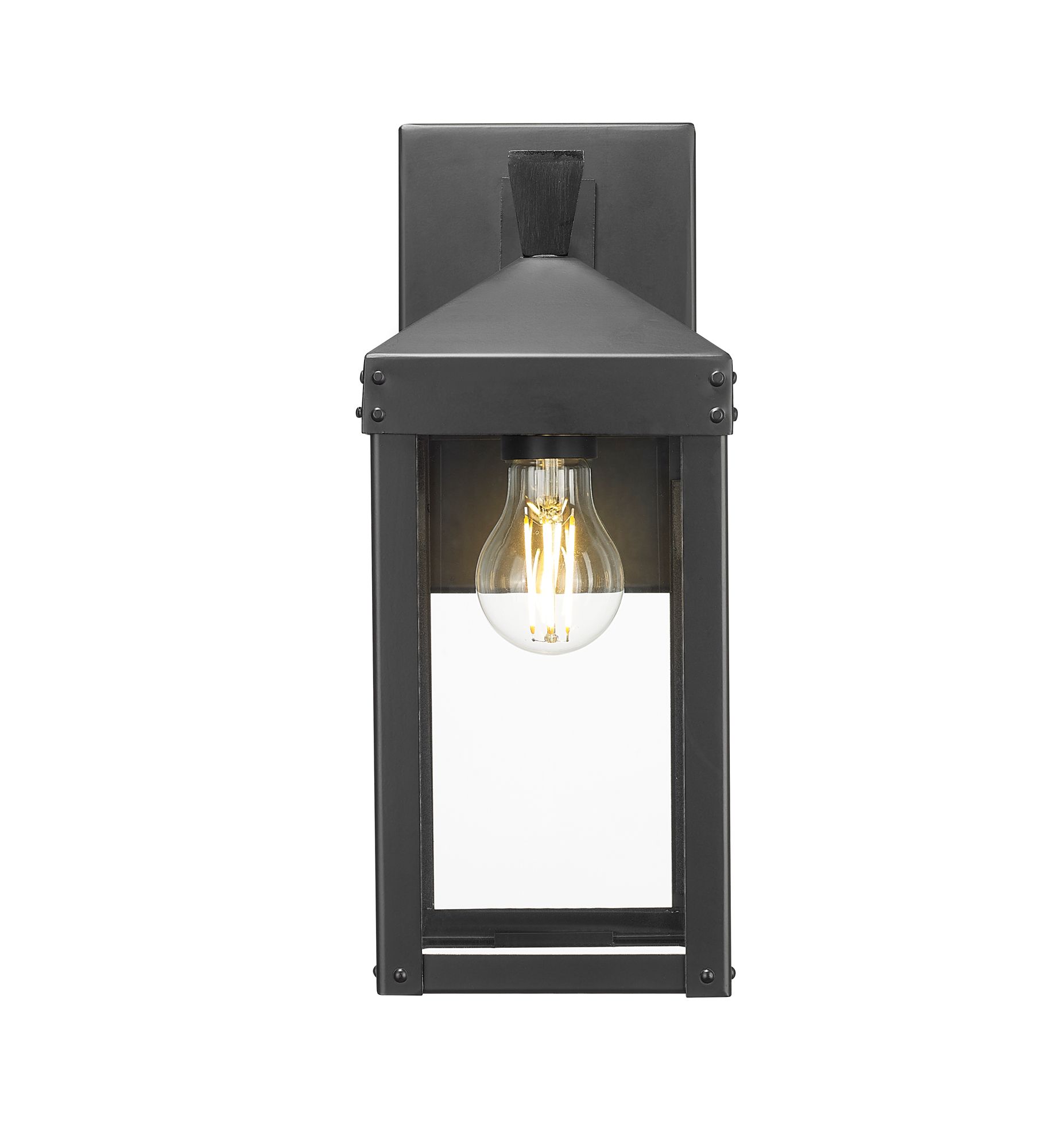 Image 2 Millennium Yates 13.75" Powder Coated Black Outdoor Wall Sconce more views