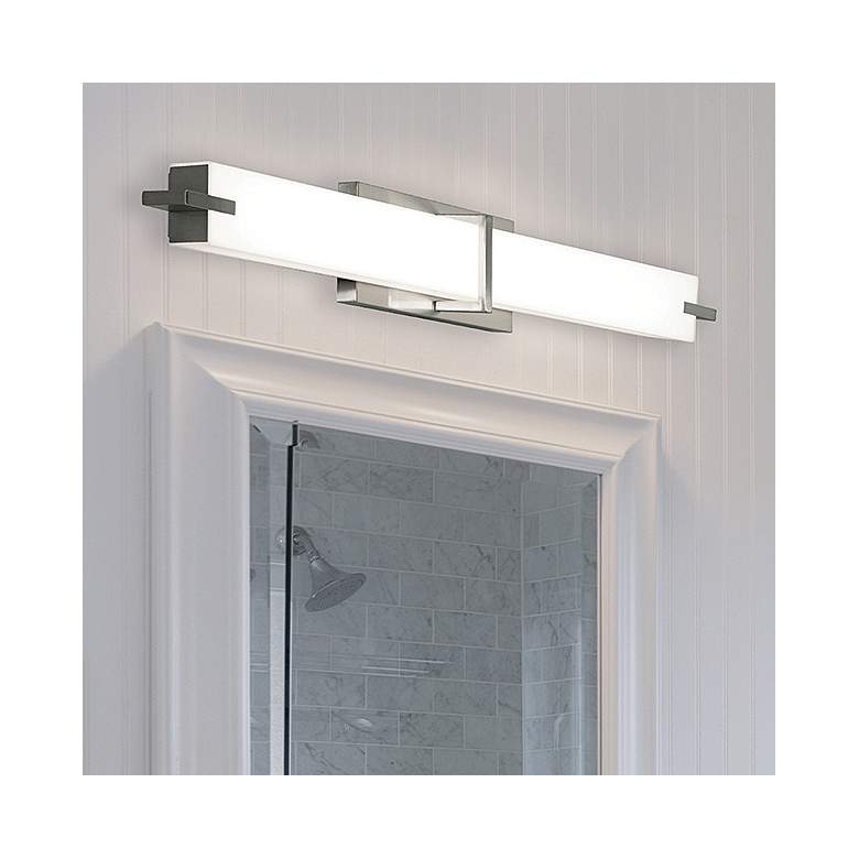Image 2 Miller 24 1/2" Wide Satin Nickel LED Bath Light