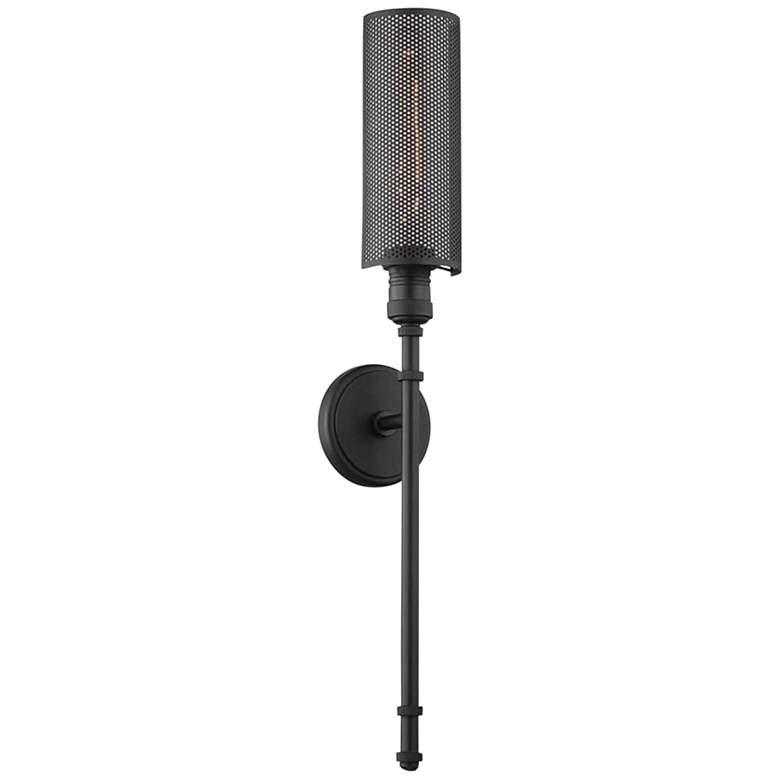 Image 1 Miller 26" High Satin Iron Wall Sconce