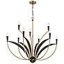 1_Miller 35 1/2"W Legacy Brass and Black 9-Light Chandelier