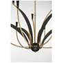 3_Miller 35 1/2"W Legacy Brass and Black 9-Light Chandelier more views