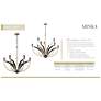 5_Miller 35 1/2"W Legacy Brass and Black 9-Light Chandelier more views