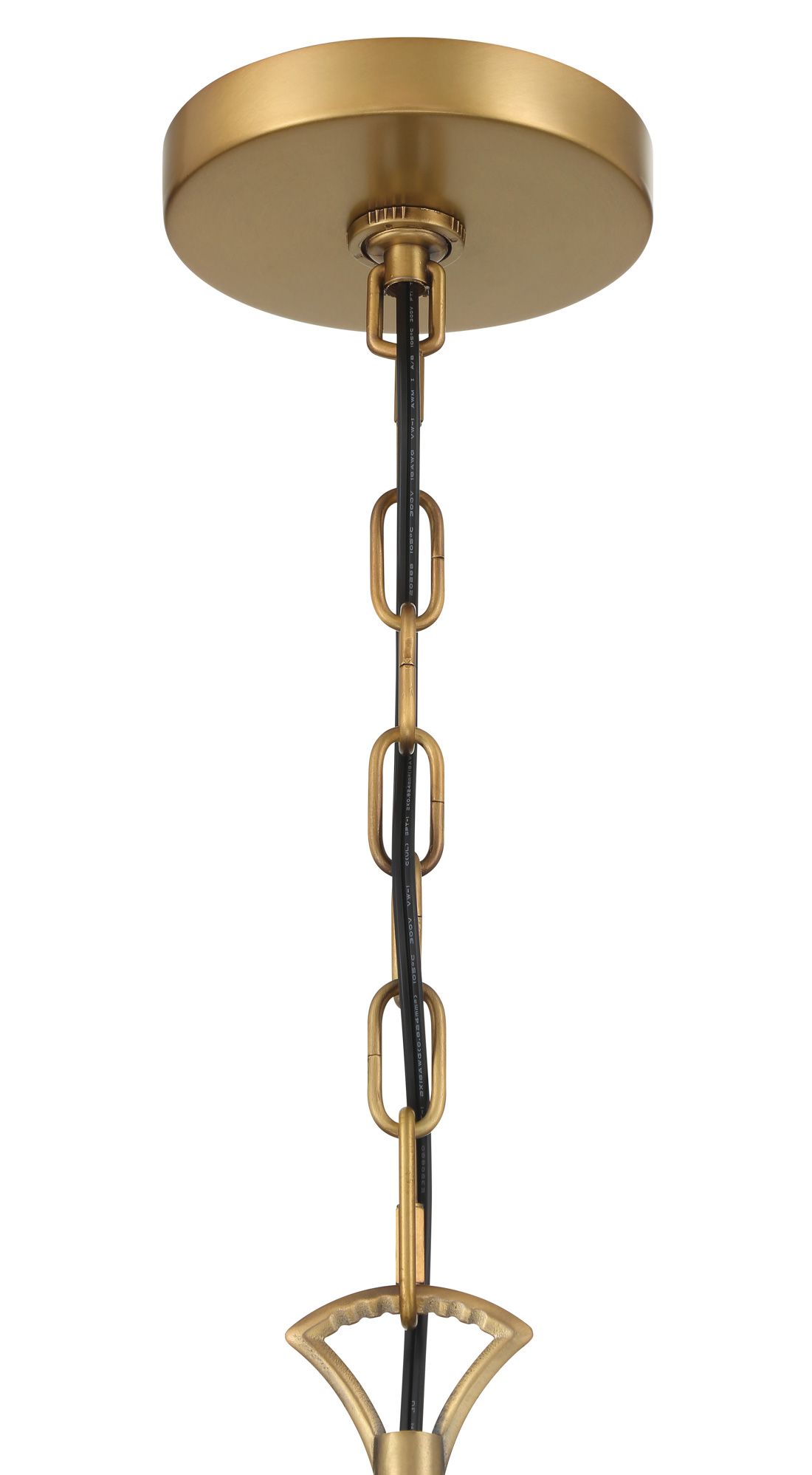 Miller 35 1/2"W Legacy Brass and Black 9-Light Chandelier