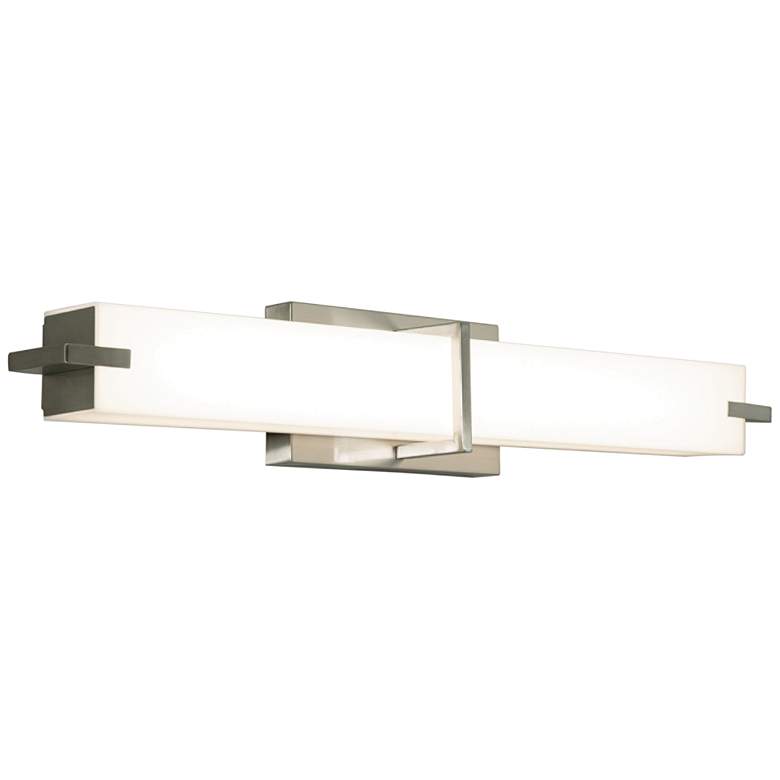 Image 1 Miller 35 3/4" Wide Satin Nickel LED Bath Light