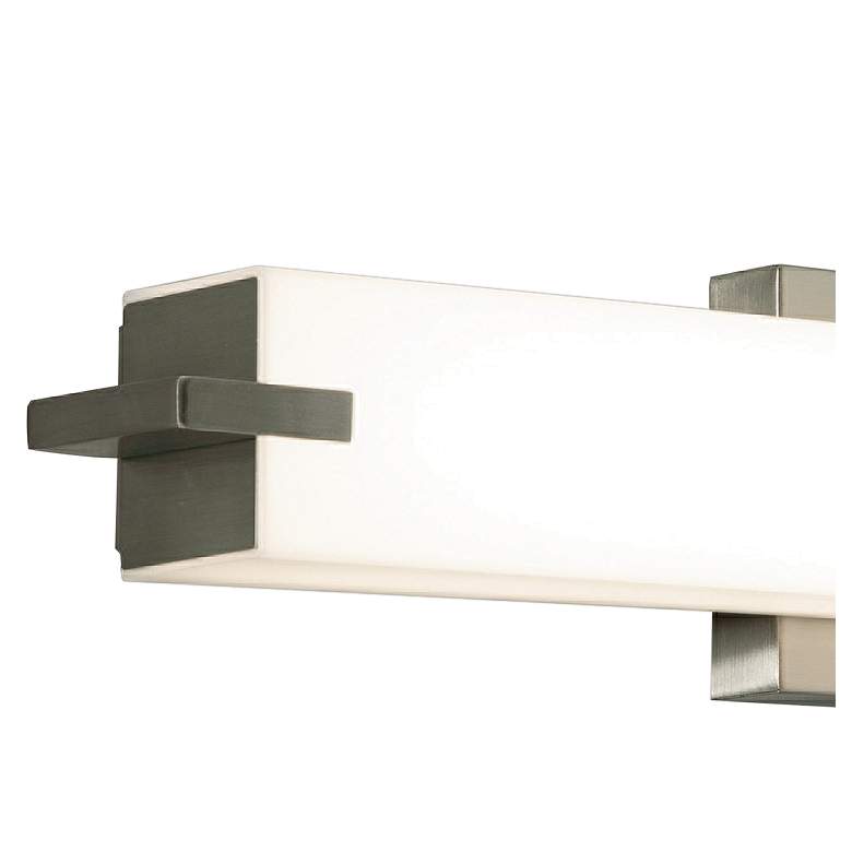 Image 2 Miller 35 3/4 inch Wide Satin Nickel LED Bath Light more views