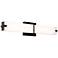 Miller 36" Wide Black LED Vanity Bath Light