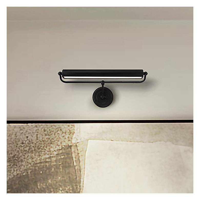 Image 7 Miller Integrated LED Matte Black Sconce more views