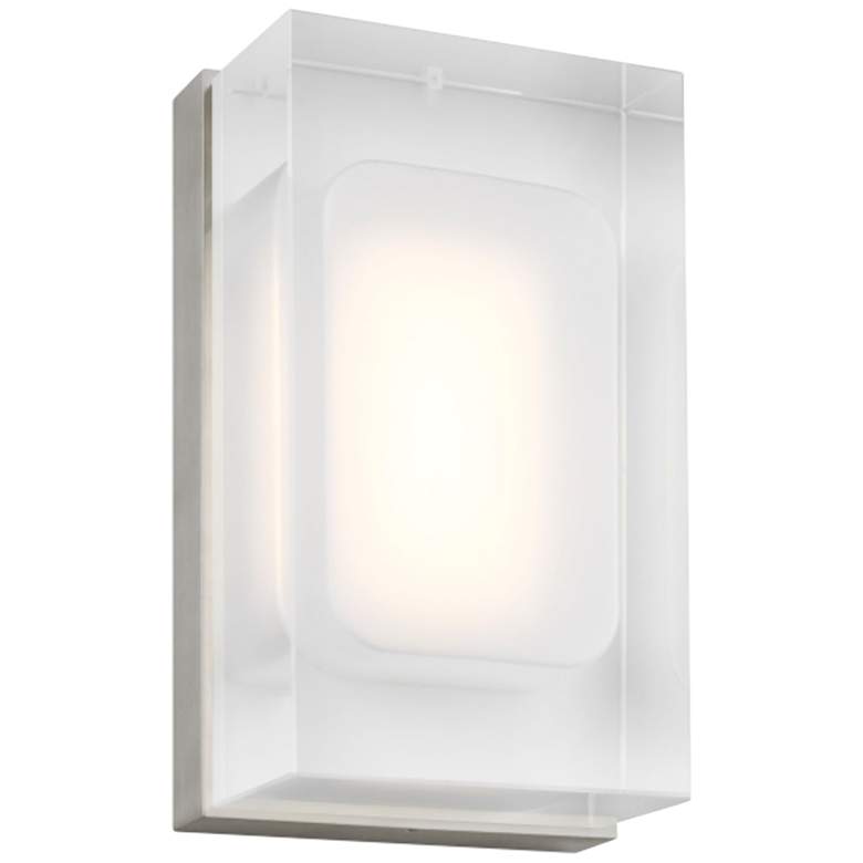 Image 1 Milley 7" High Satin Nickel LED Wall Sconce