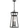 Millford 3-Light Outdoor Hanging Lantern in Matte Black