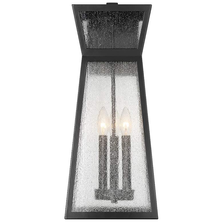 Image 3 Millford 3-Light Outdoor Wall Lantern in Matte Black more views