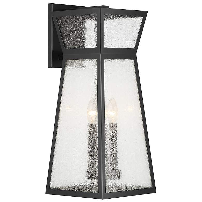 Image 4 Millford 3-Light Outdoor Wall Lantern in Matte Black more views