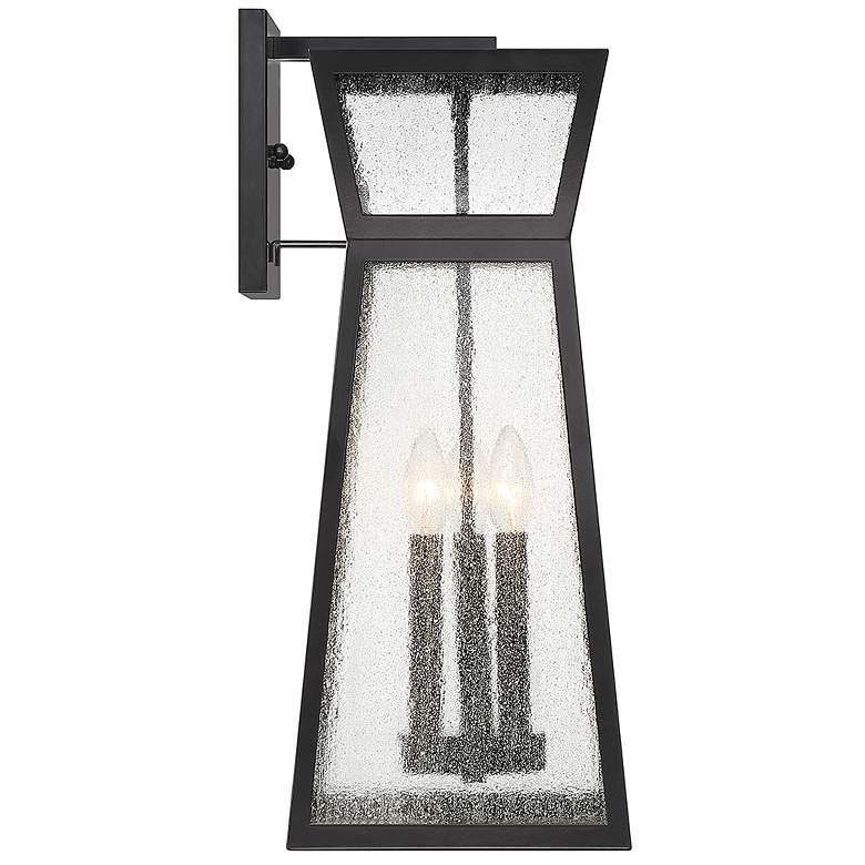 Image 5 Millford 3-Light Outdoor Wall Lantern in Matte Black more views