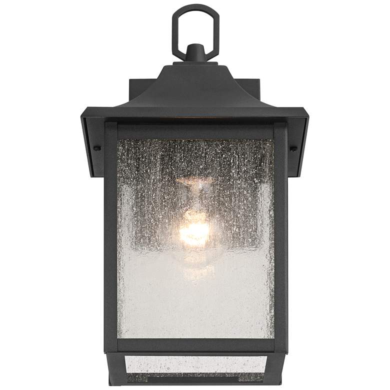 Image 5 Millicent 13" High Sand Black Outdoor Wall Lantern Light Set of 2 more views