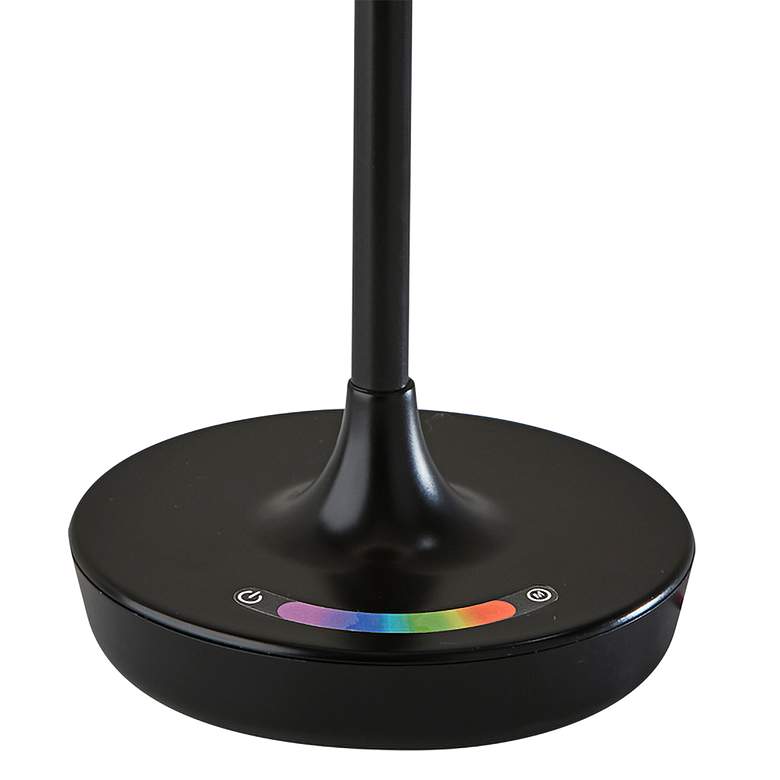 Image 3 Millie 15 1/4" High Black LED Accent Table Lamp w/ USB Port more views