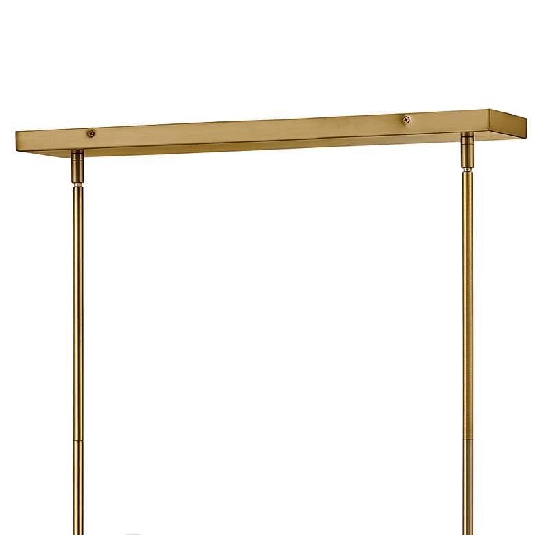 Image 6 Millie 39" Wide Lacquered Brass 16-Light Linear Pendant more views