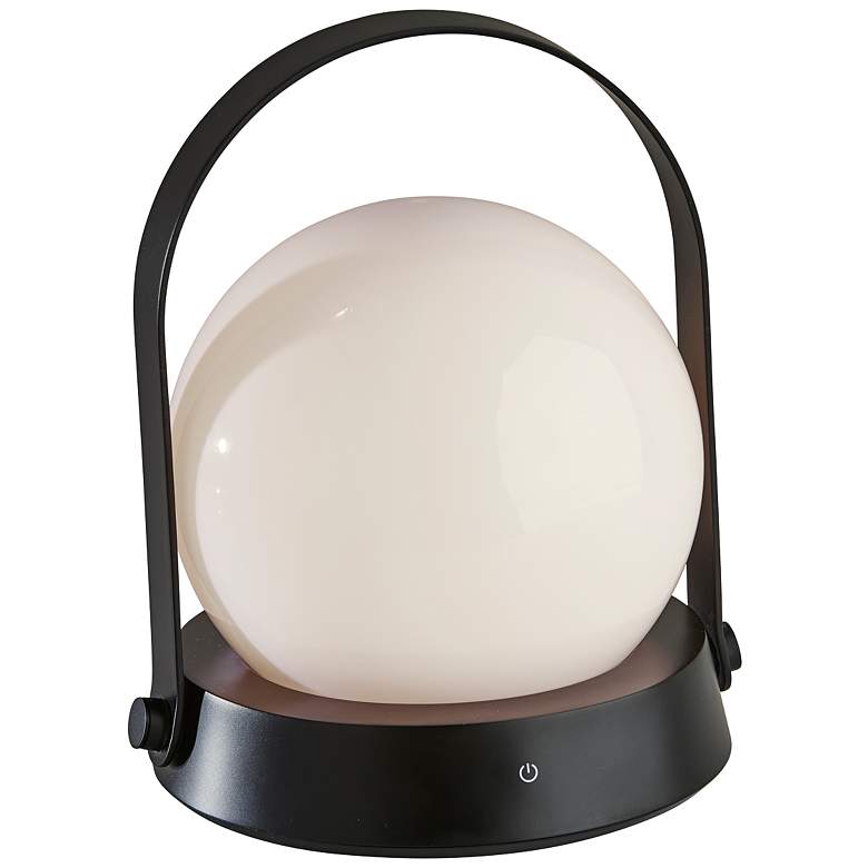 Image 1 Millie 8 1/4" High Black LED Accent Table Lamp with USB Port