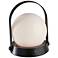 Millie 8 1/4" High Black LED Accent Table Lamp with USB Port