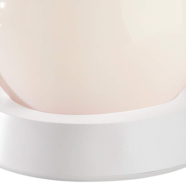 Image 3 Millie 8 1/4" High White LED Accent Table Lamp with USB Port more views