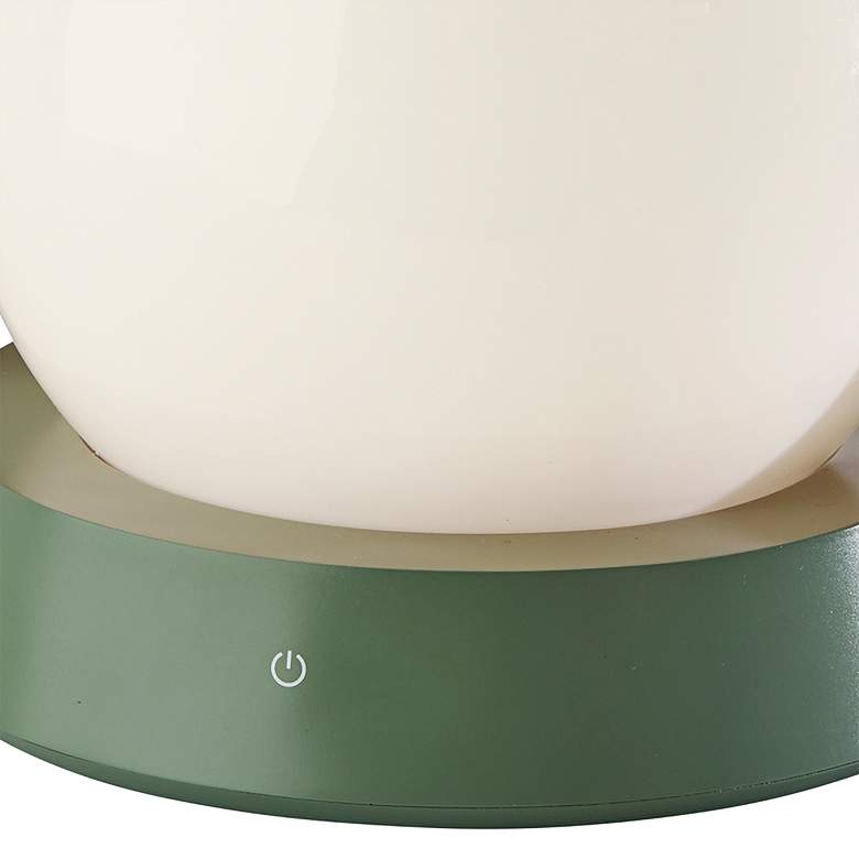 Image 3 Millie 8 1/4"H Sage Green LED Accent Table Lamp w/ USB Port more views